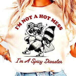 I'm Not a Hot Mess - Women's Short Sleeve Tee in Cream